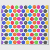 Colorful Pickleball op White Cadeaupapier (Vlak)
