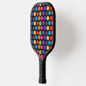Colorful Pickleball op zwart Paddle (Links)