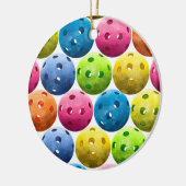 Colorful Pickleballetjes - Keramisch Ornament (Links)