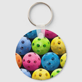 Colorful Pickleballetjes Sleutelhanger