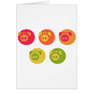 Colorful Piggies