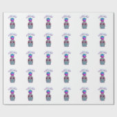 Colorful Pineapple Hawaiian Aloha Cadeaupapier (Vlak)