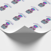 Colorful Pineapple Hawaiian Aloha Cadeaupapier (Hoek)