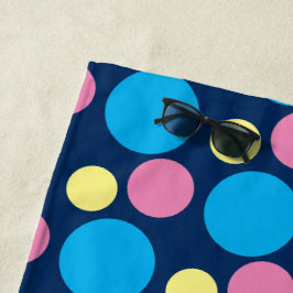 Colorful Pink Aqua en Yellow Cirtern Strandlaken