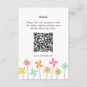 Colorful Pinrad ThMED Wedding Informatiekaartje (Voorkant)