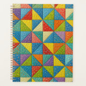 Colorful Pinwheel Quilt Design (Devant)