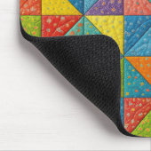 Colorful Pinwheel Quilt Design Muismat (Hoek)