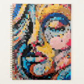 Colorful pixel art planner with vibrant design (Devant)
