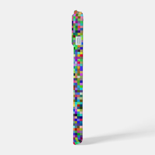 Colorful Pixel Squares Background Pattern (Côté gauche)