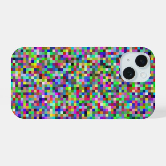 Colorful Pixel Squares Background Pattern (Verso Horizontal)