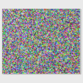 Colorful Pixel Squares Background Pattern Cadeaupapier (Vlak)