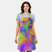 Colorful Plume Damask Schort (Gedragen)