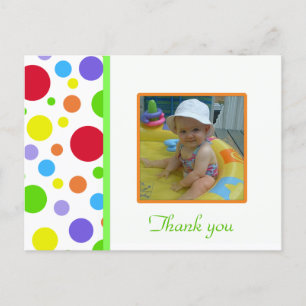 Colorful Polka-dot: Afbeelding: Hartelijk dank Briefkaart