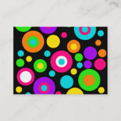 Colorful Polka Dot Pattern Visitekaartje (Achterkant)