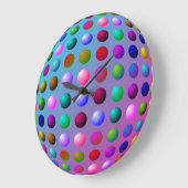 Colorful Polka Dot Wall klok (Hoek)