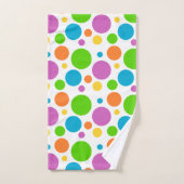 Colorful Polka Dots Bad Handdoek (Handdoek)