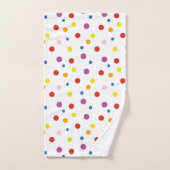 Colorful Polka Dots Bad Handdoek (Handdoek)