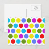 Colorful Polka Dots Briefkaart (Voorkant / Achterkant)