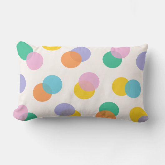 Colorful Polka Dots Confetti Kinder Kussen (Voorkant)