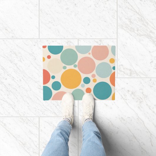 Colorful Polka Dots Deurmat (Binnen)