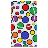 Colorful Polka Dots Gift Bag Klein Cadeauzakje (Achterkant)