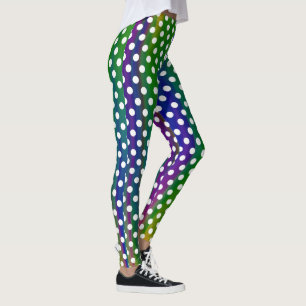 Colorful Polka Dots Girly Trendy Fashionable Yoga Leggings