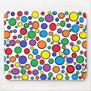 Colorful Polka Dots Mousepad Muismat