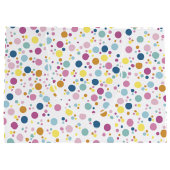 Colorful Polka Dots Pattern Groot Cadeauzakje (Achterkant)
