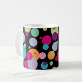 Colorful Polka Dots Pattern Koffiemok (Voorkant links)