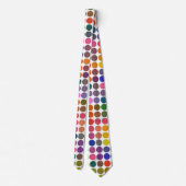 Colorful Polka Dots Pattern Stropdas (Achterkant)