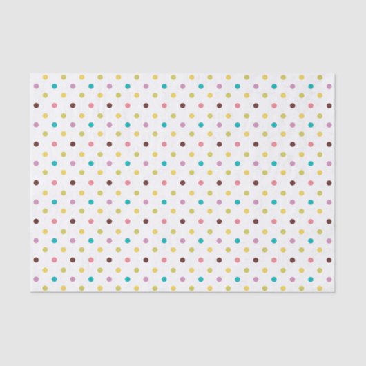 Colorful Polka Dots Pattern Tissuepapier (Voorkant)