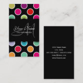 Colorful Polka Dots Pattern Visitekaartje (Voorkant / Achterkant)