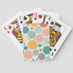 Colorful Polka Dots Pokerkaarten