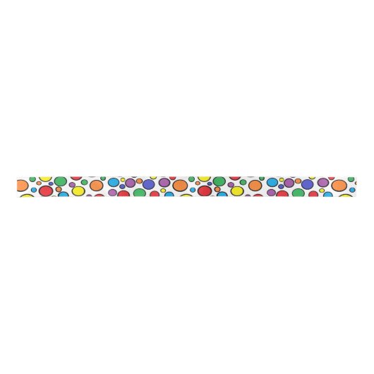 Colorful Polka Dots Ribbon Lint (Voorkant)