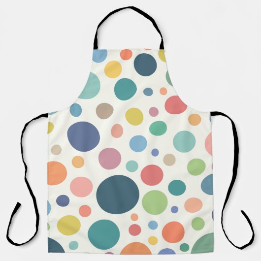 Colorful Polka Dots Schort (Voorkant)