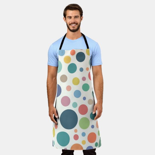 Colorful Polka Dots Schort (Gedragen)