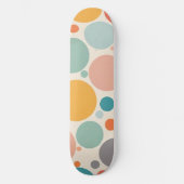 Colorful Polka Dots Skateboard (Voorkant)