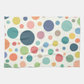 Colorful Polka Dots Theedoek (Horizontaal)