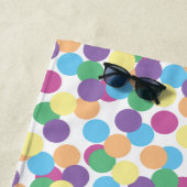 Colorful Polka-Stippen Fun Pattern Strandlaken (In situ)