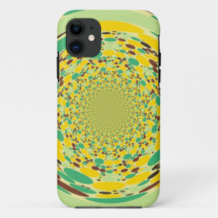 Colorful Polka-stippen zwenken naadloos iPhone 11 Hoesje