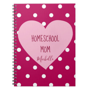 Colorful Polkadots Homeschool mama Notitieboek