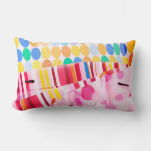 Colorful Polkadots Lumbar Pillow Kussen
