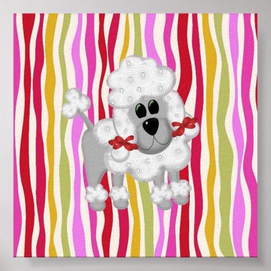 Colorful Poodle Colossaal Poster (Voorkant)