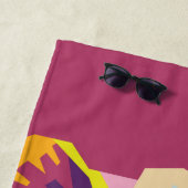 Colorful Pop Art Beer Portret Strandlaken (In situ)