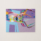 Colorful Pop Art Deer Portret Legpuzzel (Horizontaal)
