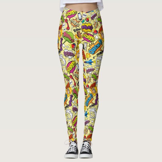 Colorful Pop Art Leggings (Voorkant)