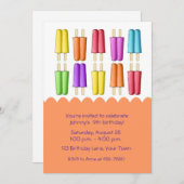 Colorful Popsicles Kaart (Voorkant / Achterkant)