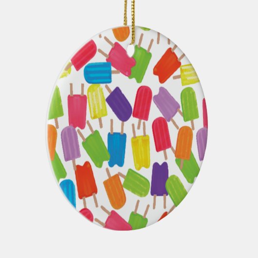 Colorful Popsicles! Keramisch Ornament (Rechts)