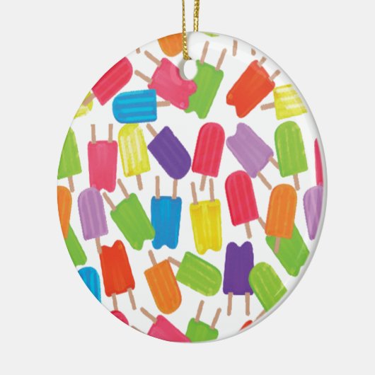Colorful Popsicles! Keramisch Ornament (Links)