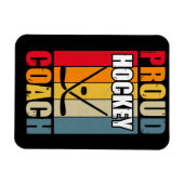 Colorful Proud Hockey Coach Magneet (Horizontaal)